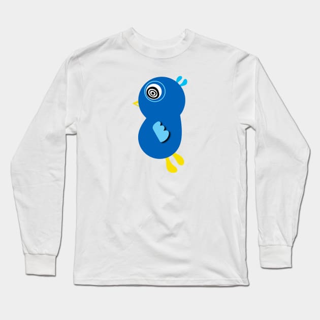 Big Blue Long Sleeve T-Shirt by L'Appel du Vide Designs by Danielle Canonico